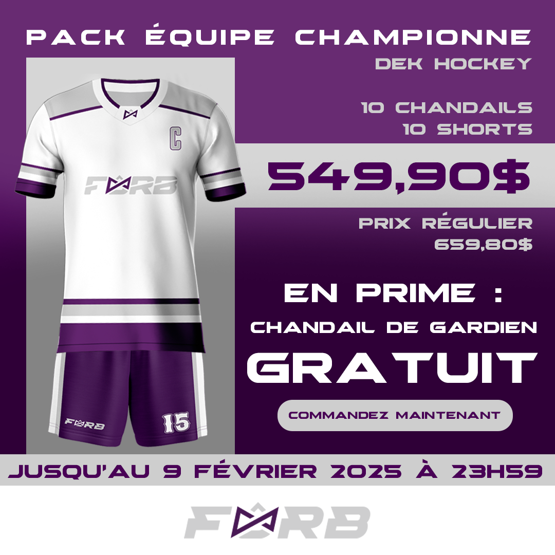 PROMOTION : PACK ÉQUIPE CHAMPIONNE