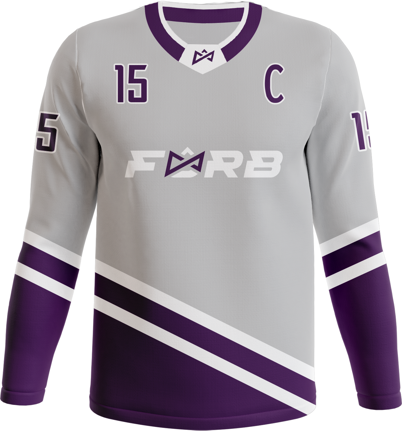 CHANDAIL DEK HOCKEY MANCHE LONGUE PERSONNALISÉ