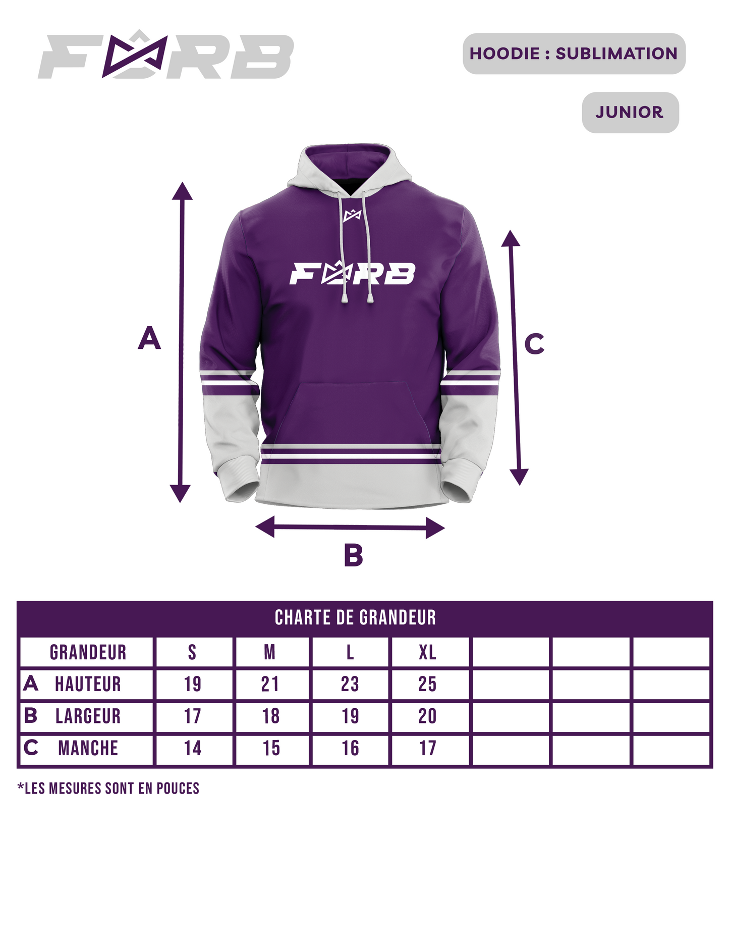 HOODIE EN SUBLIMATION
