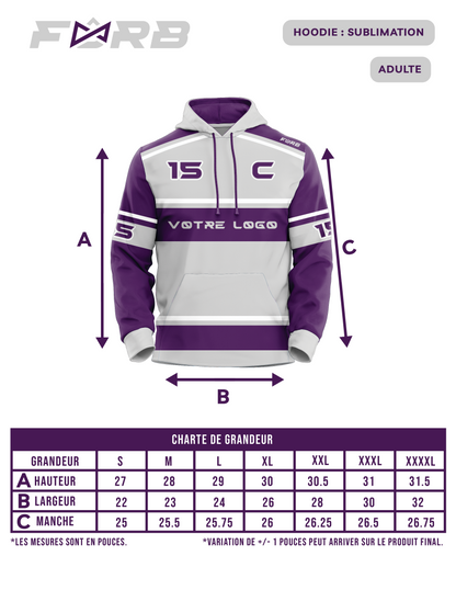 HOODIE EN SUBLIMATION